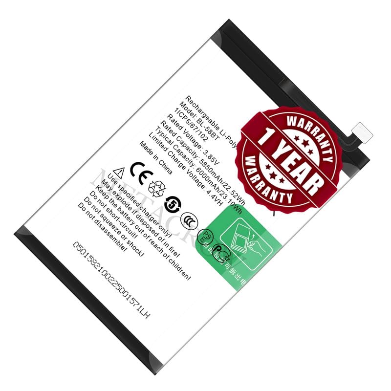 Image of Original BL-58BT Battery Compatible for Tecno Pova (LD7, LD7j, MZ-Tecno LD7) - (6000mAh) - 1 Year Warranty BC45