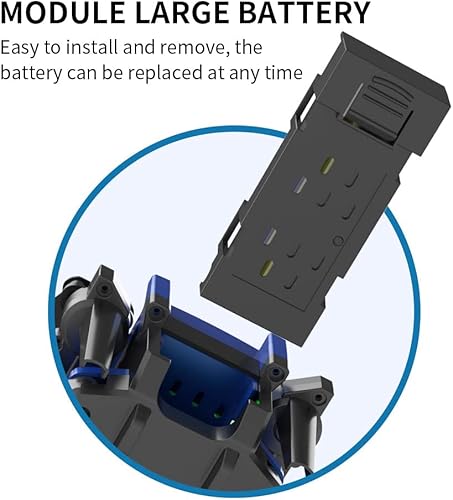 Miniatura 7 de Cámara 4K HD FPV Drone con GPS Regreso a casa 2.4G WiFi Modo de retención de altitud 120 Gran Angular, para adultos principiantes niños