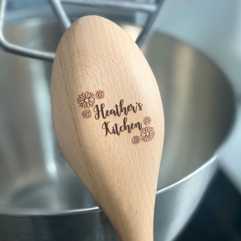 Cuillère à Mélanger En Bois Gravée Personnalisée Cuillère à Mélanger En Bois Gravée Personnalisée Cuillère à Mélanger