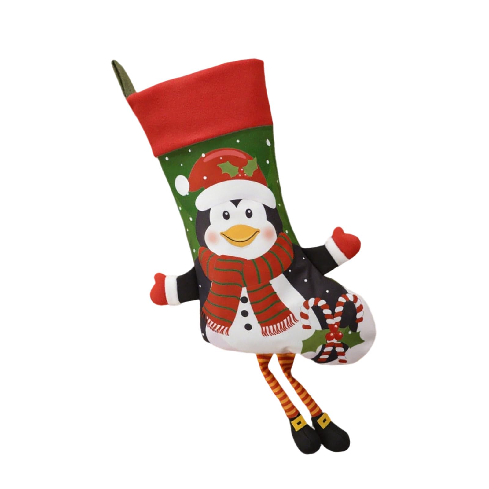carotoe Christmas Tree Hanging Stocking Pendant Candy Gift Bag Christmas Ornament Sock for Family Home Decorations Stocking