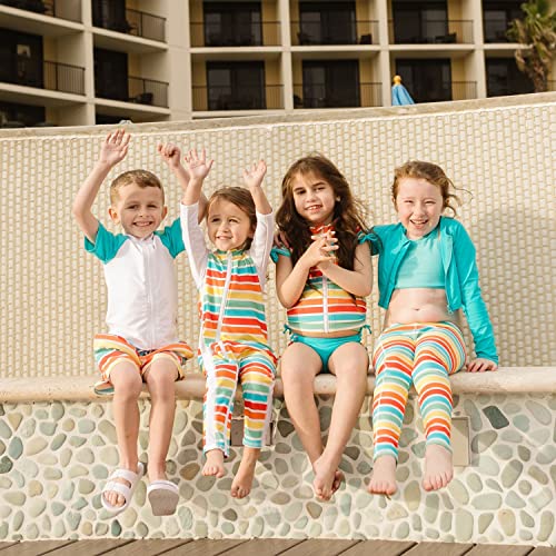 SwimZip Boys' Short Sleeve Rash Guard & Swim Shorts Set - UPF 50+ Sun Protection4