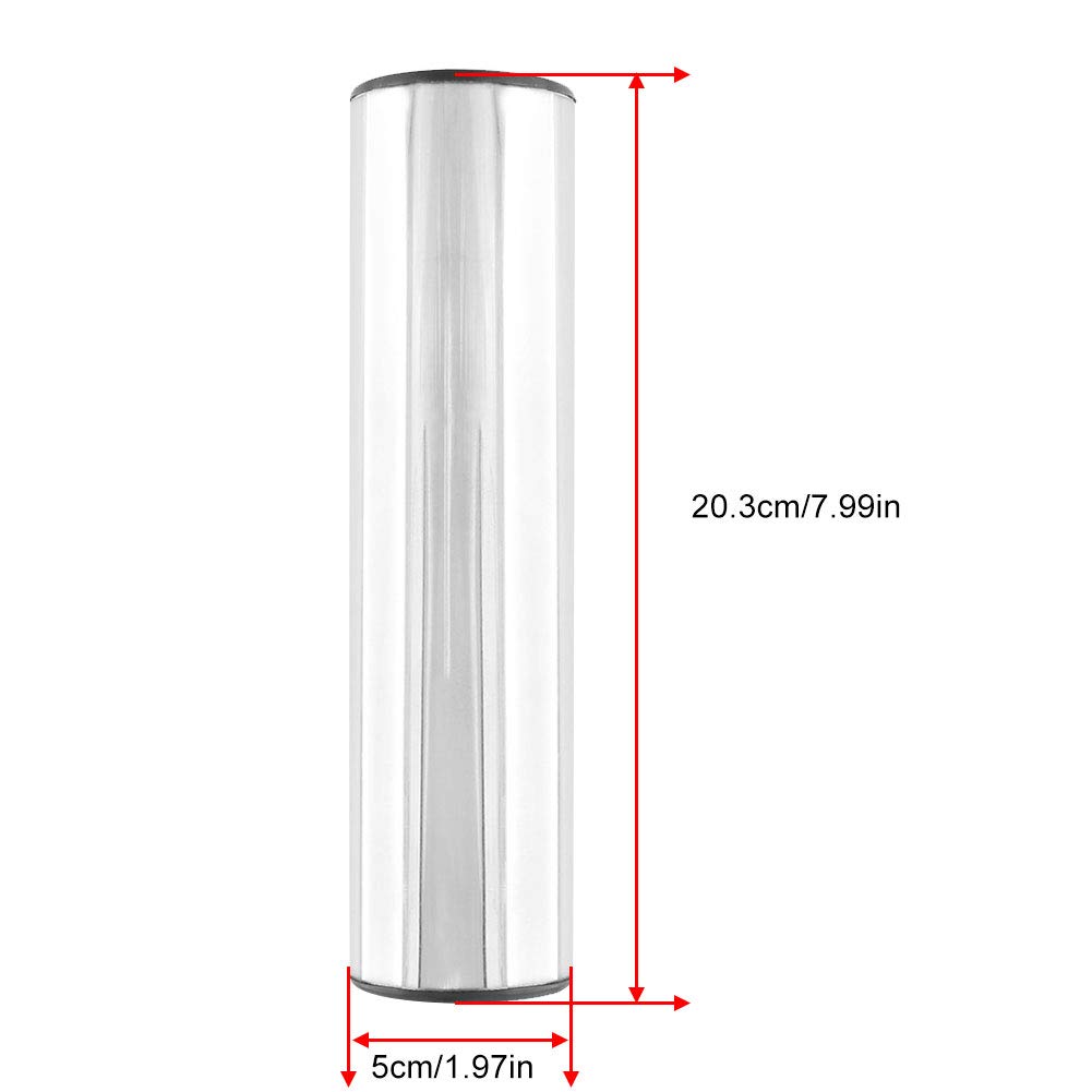 Cylinder Sand Shaker Stainless Cabasa, Percussion Shaker Steel Manual Percussion Unit Rhythm Percussion Musical Instruments (Silver) - Image 3