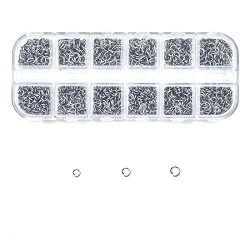 4mm 5mm 6mm Stainless Steel Open Jump Ring Box Set Connectors Jewelry Finding