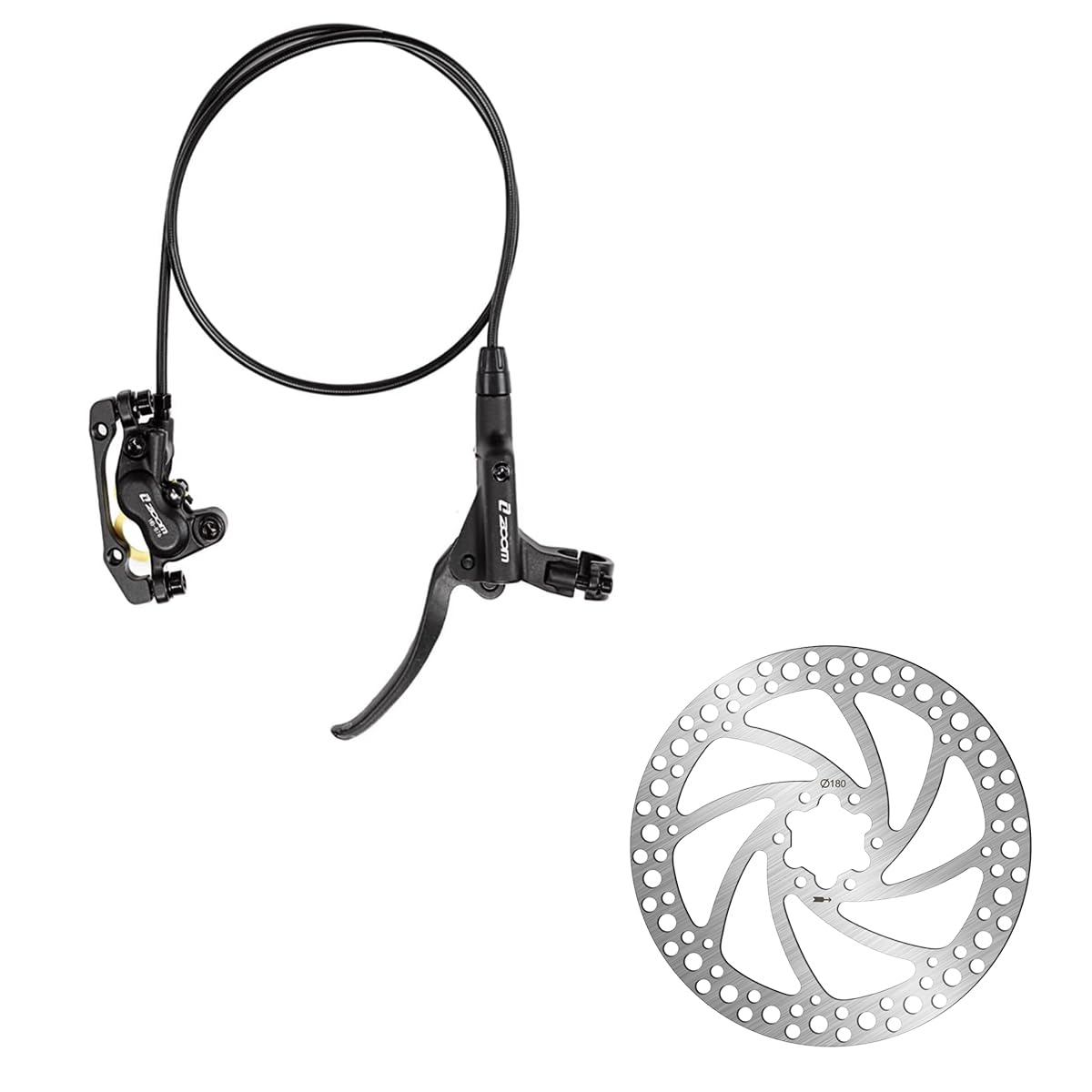 Amazon.com : BUCKLOS Zoom MTB 4 Piston Hydraulic Disc Brakes Left