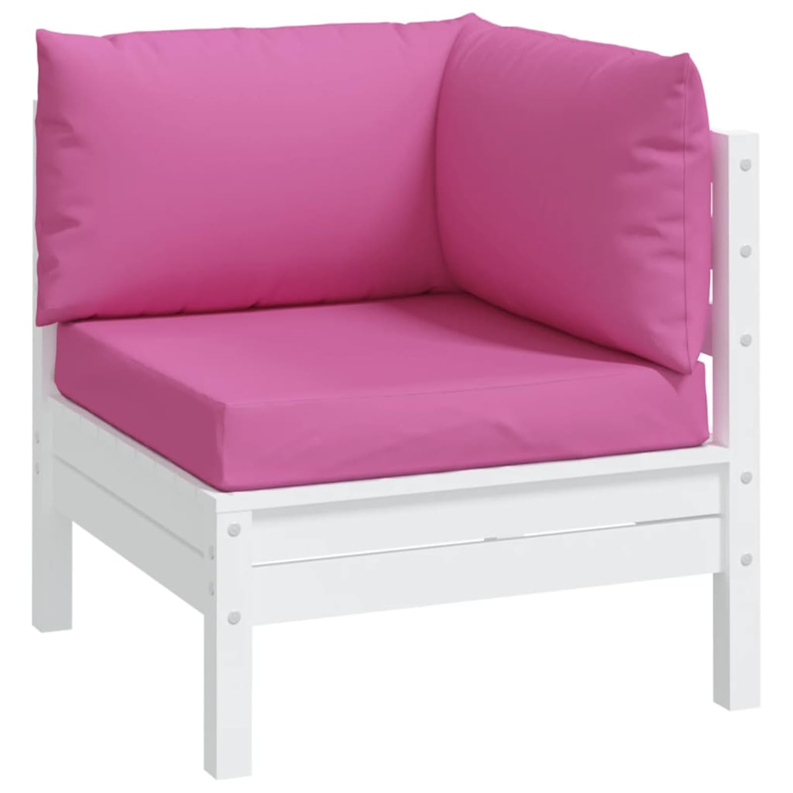 LAPOOH Palettenkissen 3 STK. Rosa Oxford-Stoff Sitzkissen Outdoor, Ersatzkissen Für Rattanmöbel, Sonnenliege Kissen, Paletten Polster, Schaukelstuhlkissen - 361790