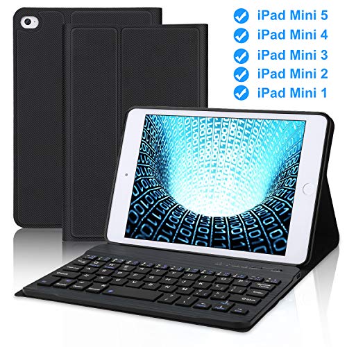 iPad Mini Keyboard Case Compatible with iPad Mini 5 (5th Gen 2019)/iPad Mini