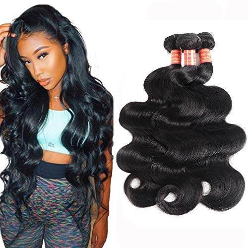 Simei 8A Brazilian Virgin Hair Body Wave 3 Bundles 100% Unprocessed Human Hair Weave 300g/lot Natural Black Hair Extensions (18" 20" 22")