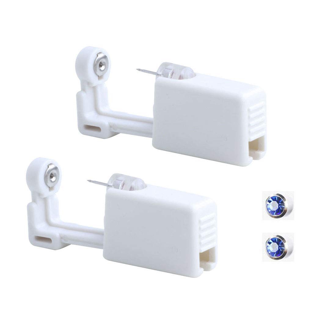 2 Pack Ear Piercing Gun Earring Disposable Ear Stud Gun Sterile No Pain Ear Piercing Gun (221)