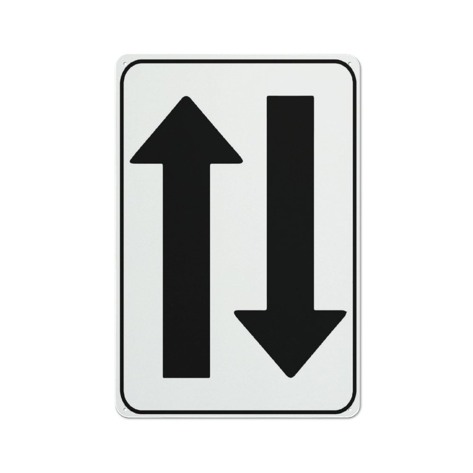Two Way Black Arrows Sign Metal Signs 12X8 Inch Rust Free Aluminum,Uv Ink Printing,Durable/Weatherproof Outdoor For Home