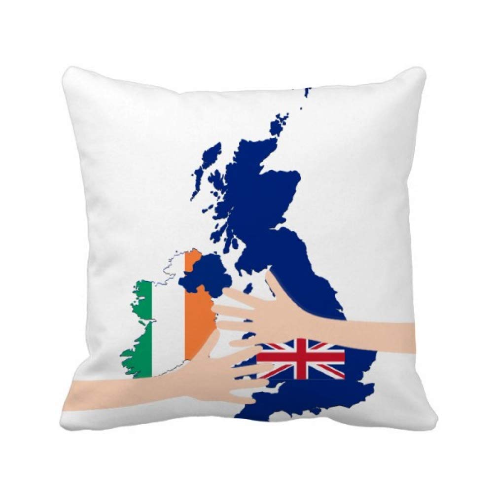Coussin de couverture Union Jack drapeau du Royaume-Uni carré pour canapé