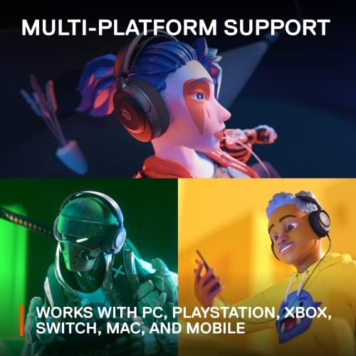 SteelSeries Arctis Nova 1 Multi-System Gaming Headset — Hi-Fi Drivers — 360° Spatial Audio — Comfort Design — Durable — Ultra Lightweight — Noise-Cancelling Mic — PC, PS5/PS4, Switch, Xbox - Black — view 9