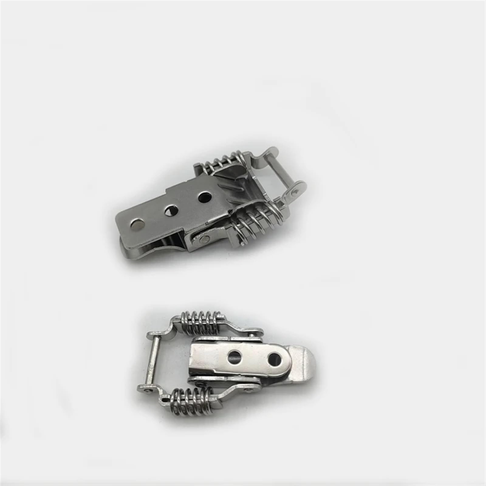 Boucle à ressort DK109, 5 pièces, crochet de boucle en fer nickelé, boîte en bois, moraillon, pince à ressort, boucle à bascule(5pcs-109-Iron)
