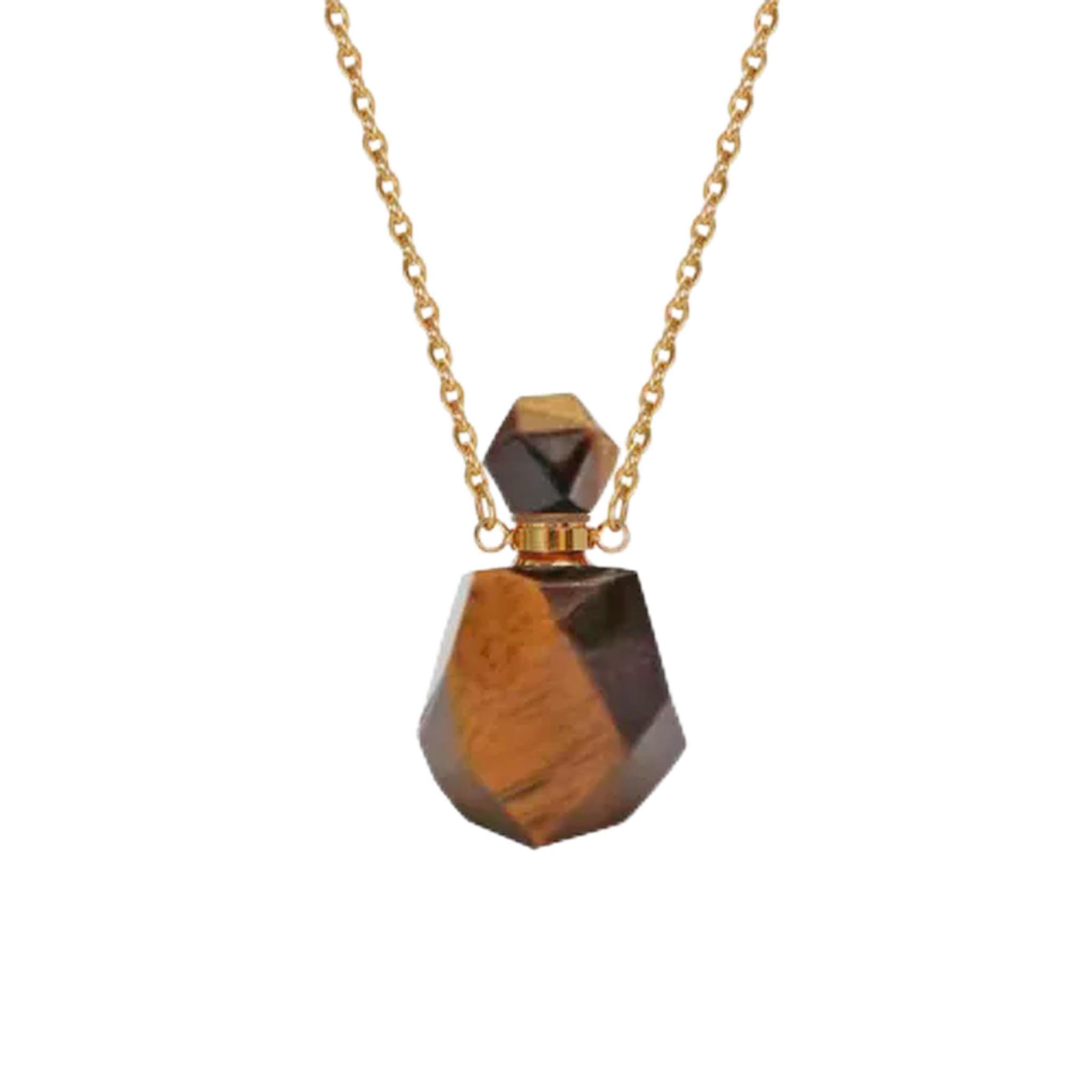Naturalne butelki perfum Wisiorek Butelka olejku Gems-1szt-Kwarc dymny