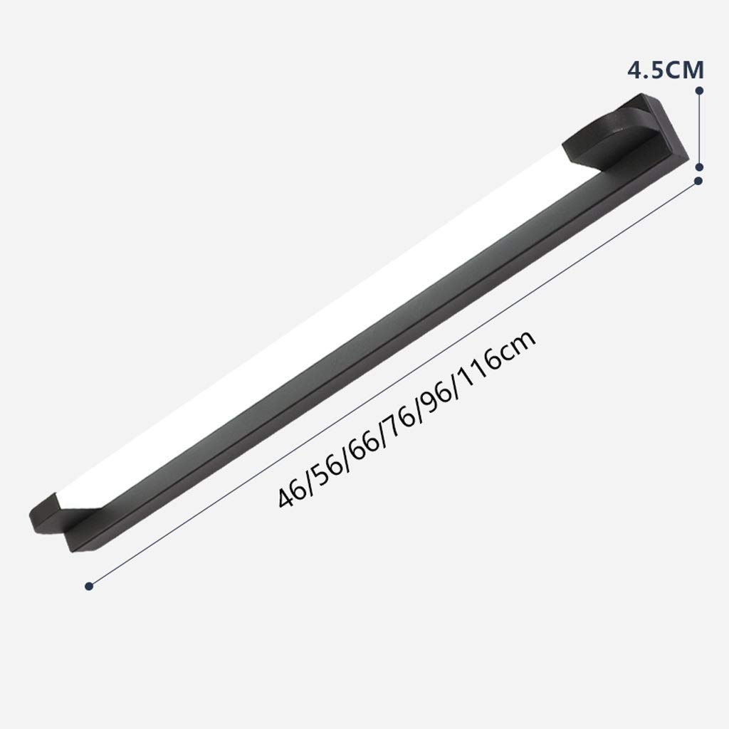 Lámpara de espejo Lámpara frontal de espejo para baño Lámpara de pared para baño con luz led moderna minimalista Lámpara de espejo para baño con perforación gratuita Lámpara de maquillaje para baño