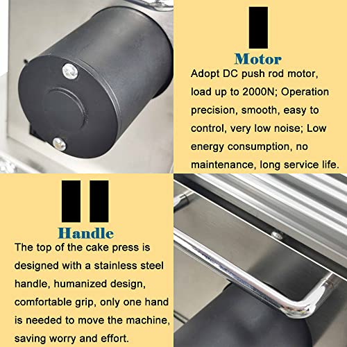 Preasion Electric Tortilla Dough Roller 8.6Inch Sheeter Pastry Pizza Dough Pastry Press Making Machine 110V-220V thumb #6