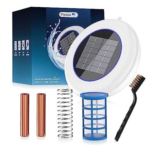 Pipopa Solar-Pool-ꓲonizer | Come with 2 Copper Replacement | Floating Water...