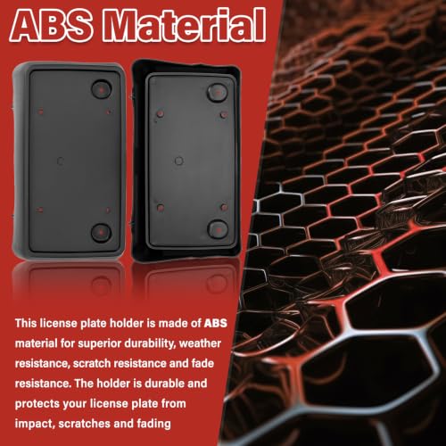 Image of License Plate Bracket Accessories for Chevrolet Chevy Avalanche 2007-2013, Suburban 1500 2500 2007-2014, Tahoe 2007-2014, Front Bumper License Plate Holder Replacement Frame Black Mount