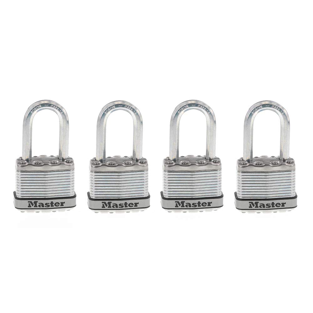 Master Lock 4 Pack Master Lock Magnum Outdoor Padlock 4-Pack - Keyed ...