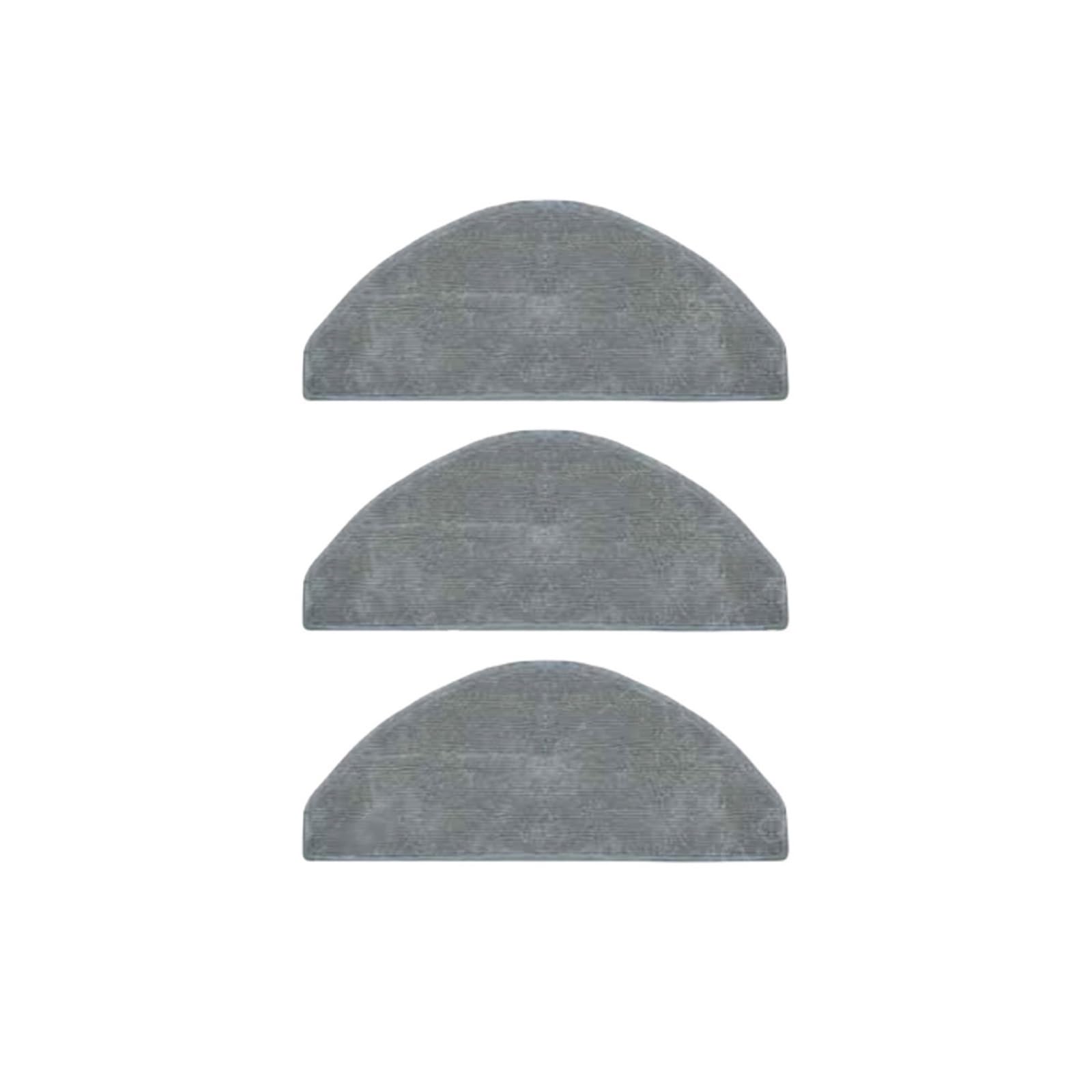 HIZON Sweeping Robot Vacuum Cleaner Main Brush Side Brush Mop Cloth HEPA Filter Spare Parts，Compatible For Xiaomi ，E12 E10 B112(Mop-3PCS)