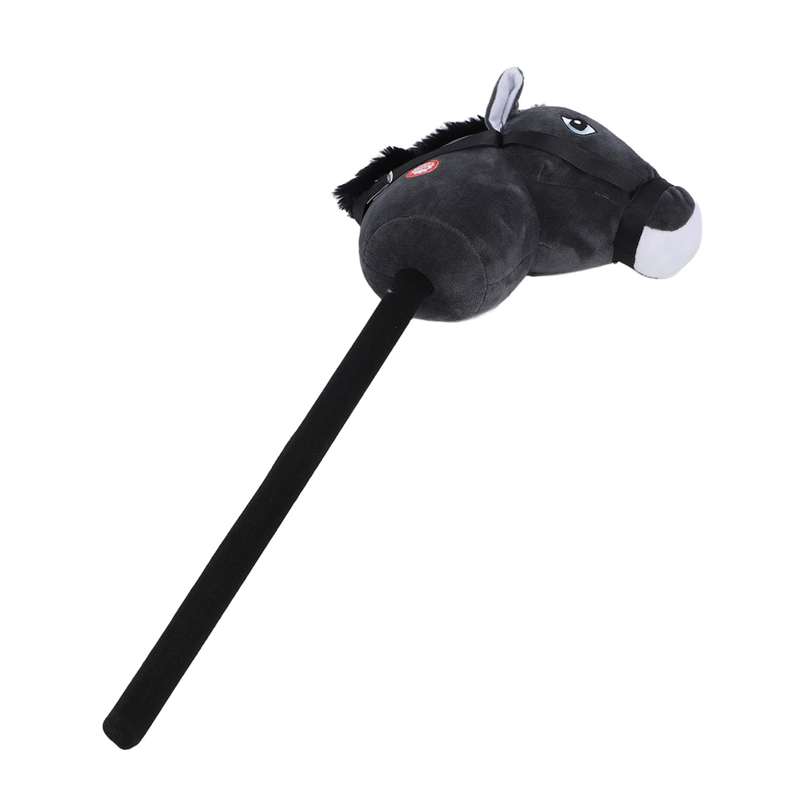 Cavallo Bastone, Materiale Morbido Peluche 2 Effetti Sonori Cavallo Hobby, Giocattolo Bastone con Peluche da 70 Cm e PVC per Bambini dai 2-5 e 6-12 (Black)