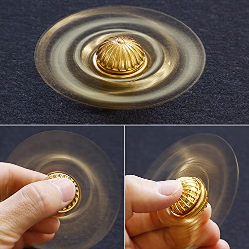 Anzmtosn Golden Ball Fidget Handspinner für Kinder und Erwachsene – Cooles magisches Zauberwelt-Orb-Ball-Fingerspielzeug Fidgets – Bestes Geschenk zur sensorischen Reduzierung von Angstzuständen und S