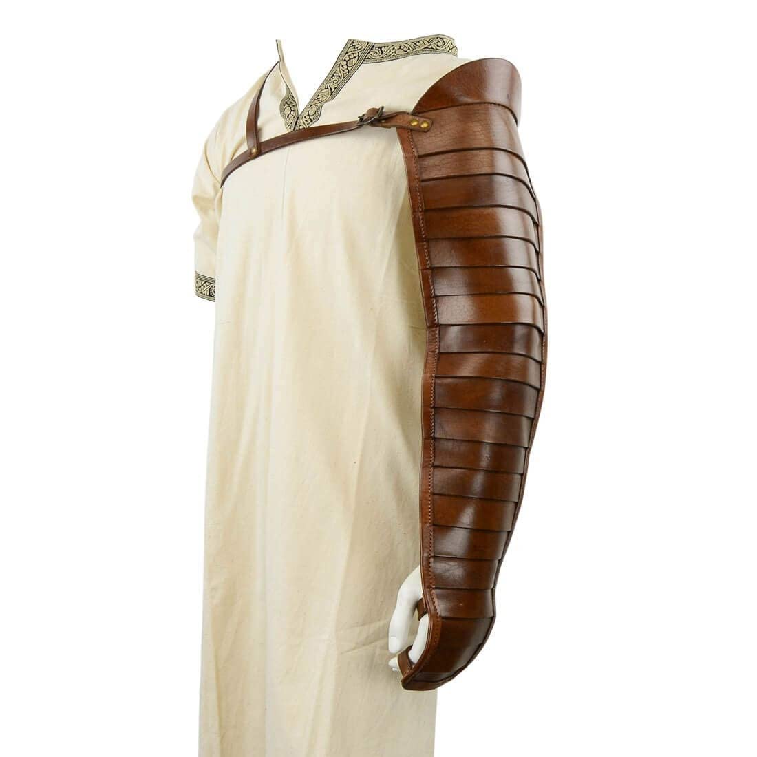NauticalMart Medieval Gladiator Leather Segmentata Arm Armor (Single arm)