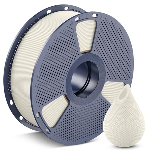 Image of SUNLU 3D Printer Filament PETG Filament 1.75mm, Less Stringing Good Layer Adhesion High Toughness, PETG Filament 1.75 ±0.02mm, 1kg Spool(2.2lbs), Bone White