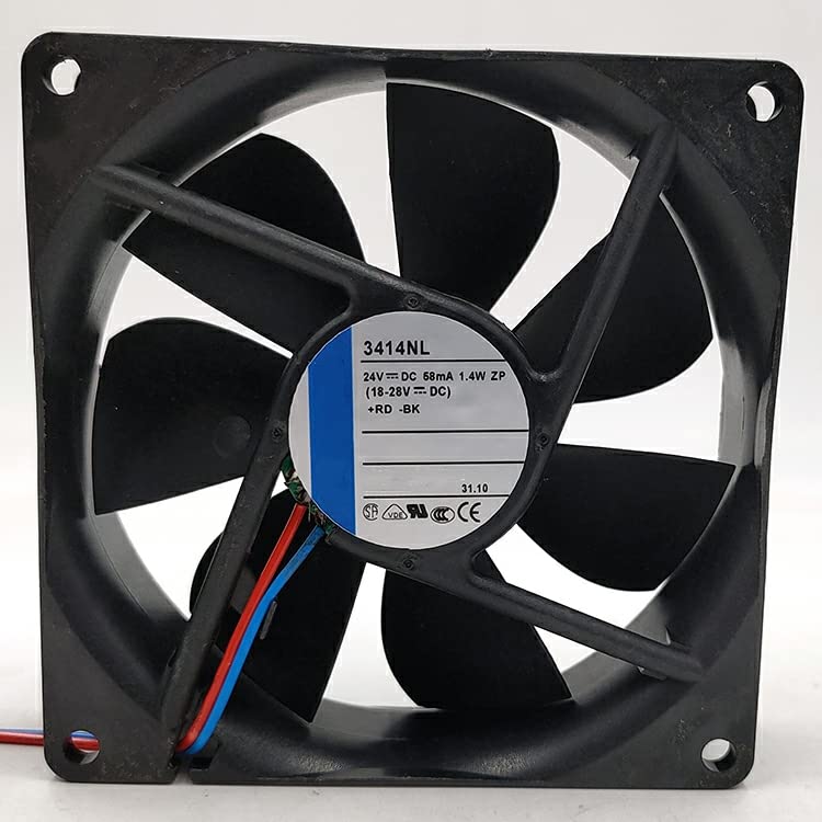 3414NL DC24V 58mA 1.4W 9cm 9025 2線式インバーター冷却ファン。