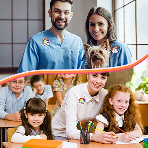 Image of Giegxin 40 Pcs You Are Safe with Me Enamel Pins for Backpacks Rainbow Pride Lapel Pins Bulk Lgbtq Brooch for Doctor Nurse Medical Hat Clothes Bags Accessories Gifts