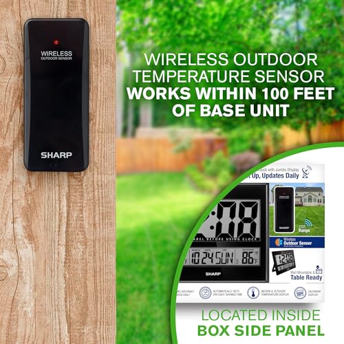 image for Sharp Atomic Clock - Never Needs Setting! - Jumbo 3