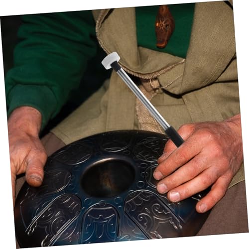 Par de baquetas para percusión con cabeza de fieltro y agarre firme miniatura 4