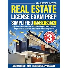 Real Estate License Exam Prep Simplified 2025-2026 Audiolibro Por Garrett Rowe arte de portada