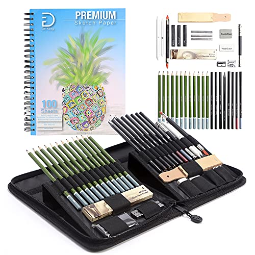 Kit de dessin enfants Der König pour dessiner partout avec carnet 100 pages et sa trousse