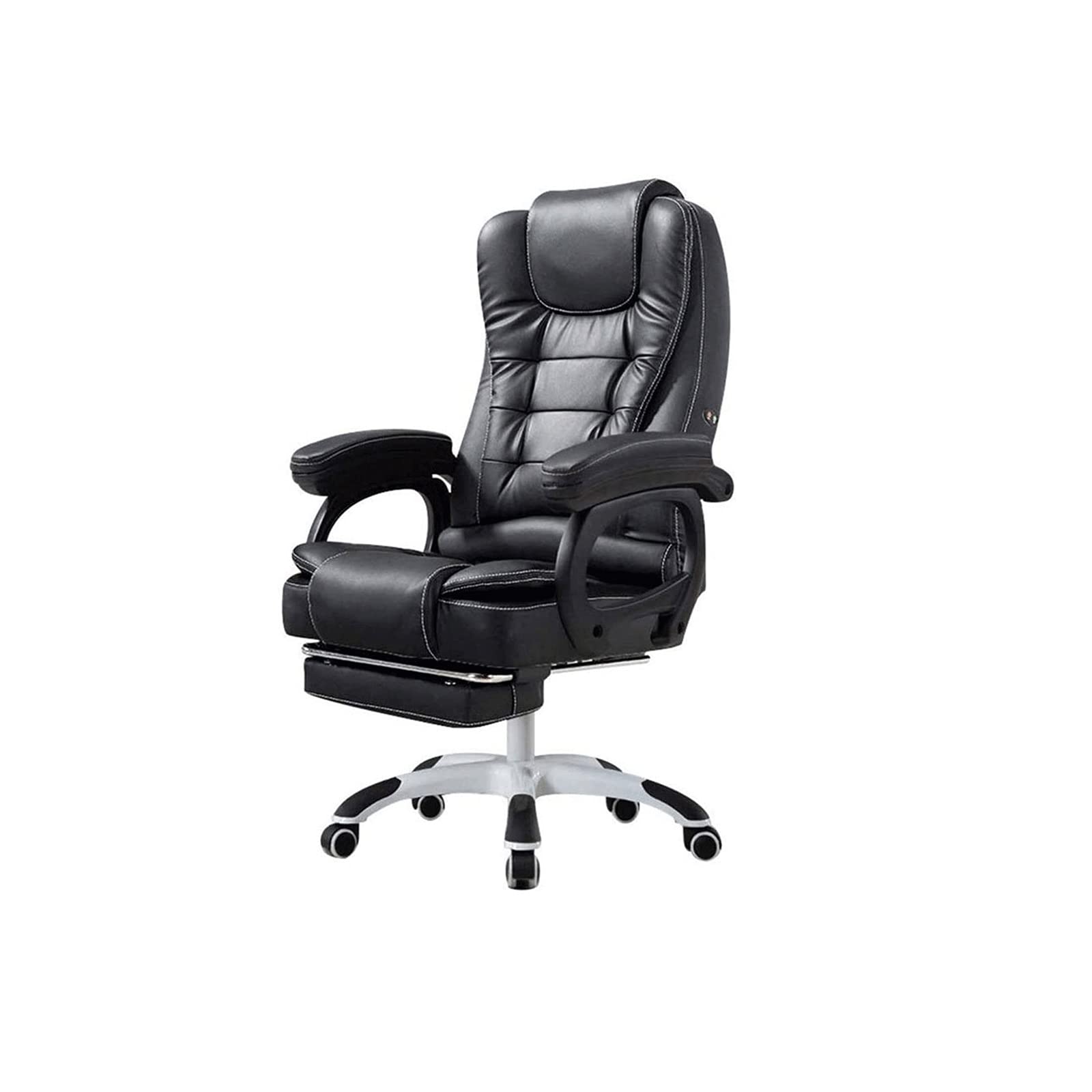 iumLeap Office Chair Game Chairs Boss Chair Managerial Executive Chairs Ergonomic Chair Computer Chair Leather Fixed Armrest Swivel