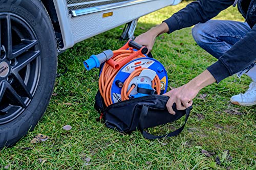 Brennenstuhl Transport- und Aufbewahrungstasche für Kabeltrommeln (Staub- und spritzwasserdicht, abwaschbar, 2-Wege Reißverschluss, doppelter Tragegriff, ideal für Campingplatz und Baustelle)