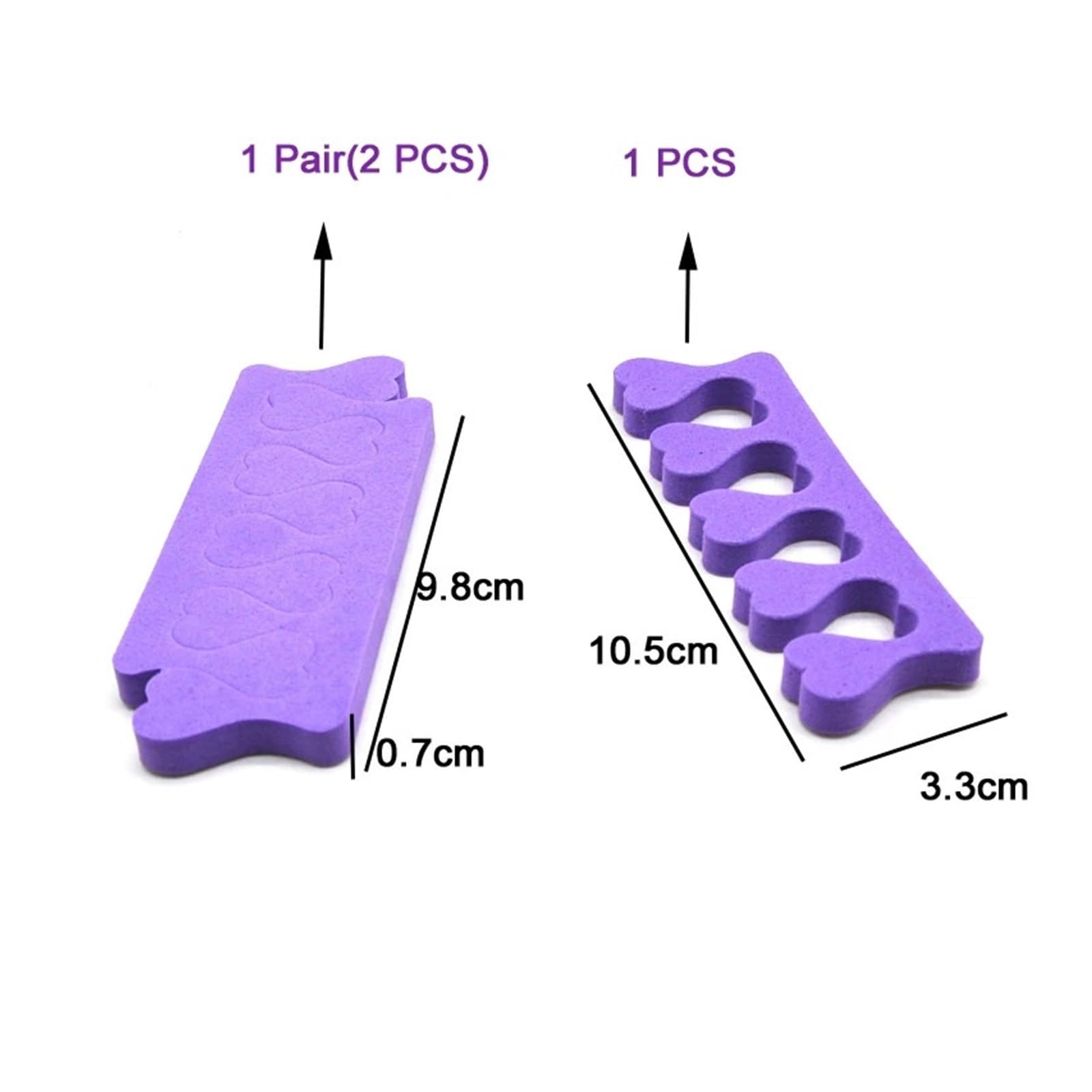 50 sztuk Profesjonalny Separator Palców Stóp Narzędzia Do Paznokci Miękka Gąbka Piankowa Manicure Pedicure Lakier Do Paznokci Żel Antydotykowy(50pcs Pink)