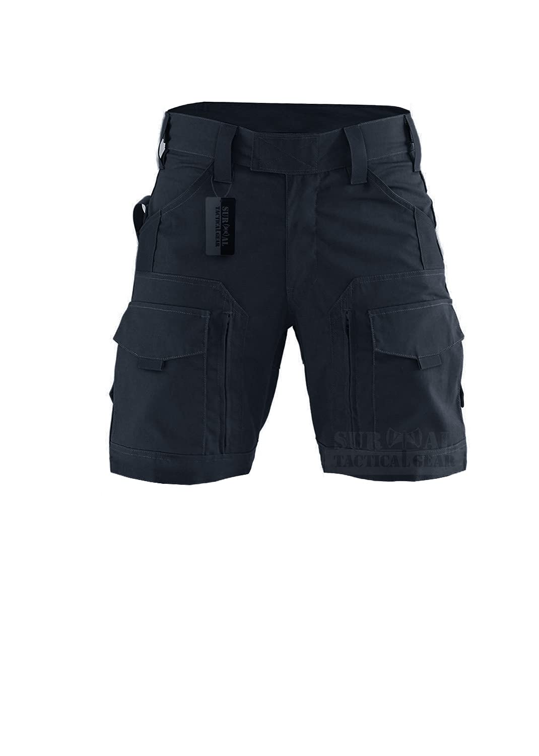 ZAPT Tactical Pants Molle Ripstop Combat Trousers Hunting Army Camo Multicam Black Pants for Men, Shorts:black, Small