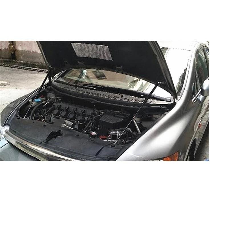 Couvercle de capot Civic 8th amortisseur de levage finition carbone argent