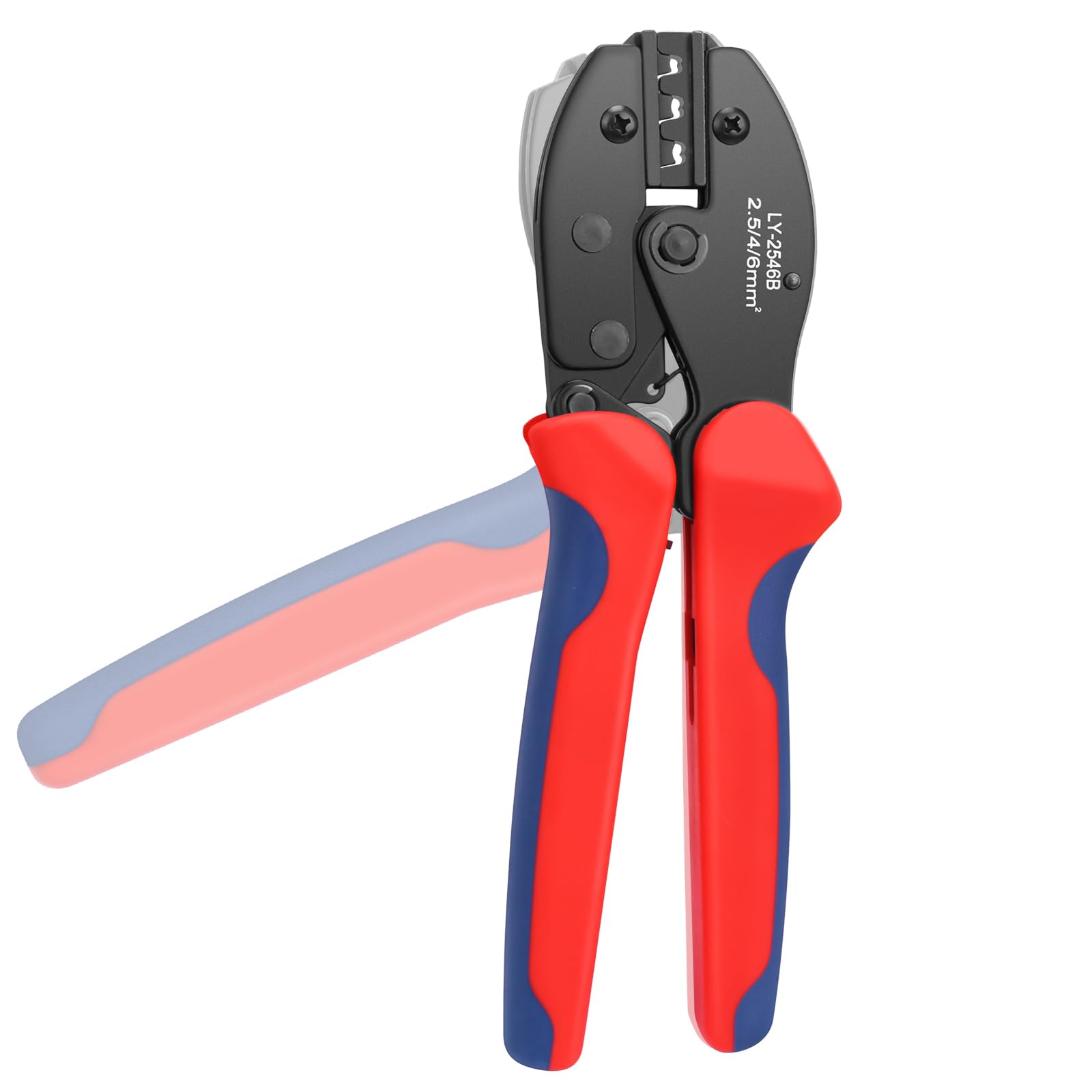 Elecoutek Solar Crimpzange Solarstecker Crimper Crimpwerkzeug 26-10 AWG für 2,5/4,0/6,0 mm² Solar Kabel Stecker Solarpanel Solarmodule Photovoltaikanlage Kabel