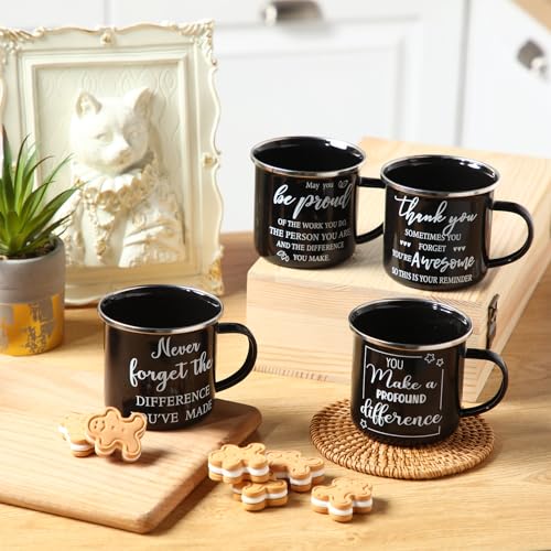Juego de 12 tazas de café con asa 12 oz Uiifan miniatura 5
