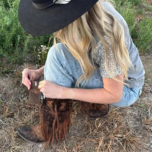 Custom 2025 Fashion Boot Wallet, Personality Western Boot Wallet with Snap Strap, Handcrafted Leather Boot Credit Card Holder, Suitable for All Pull-on Boot Straps (Black)3