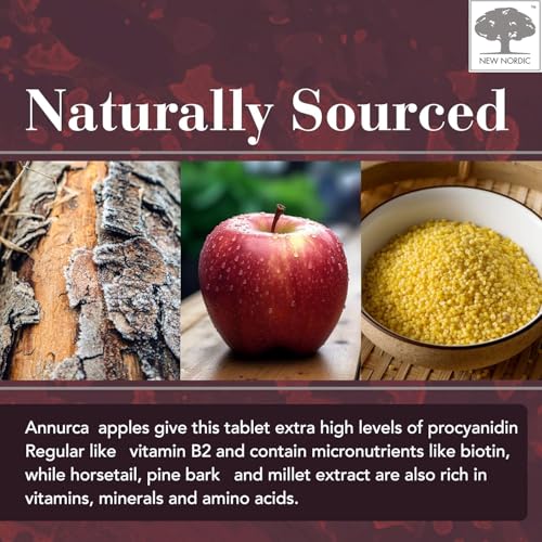 New Nordic Hair Volume Menopause, Supports Healthy Hair Growth During & After Menopause, Nourishes Mature Hair for Post-Menopausal Women, 30 Tablets