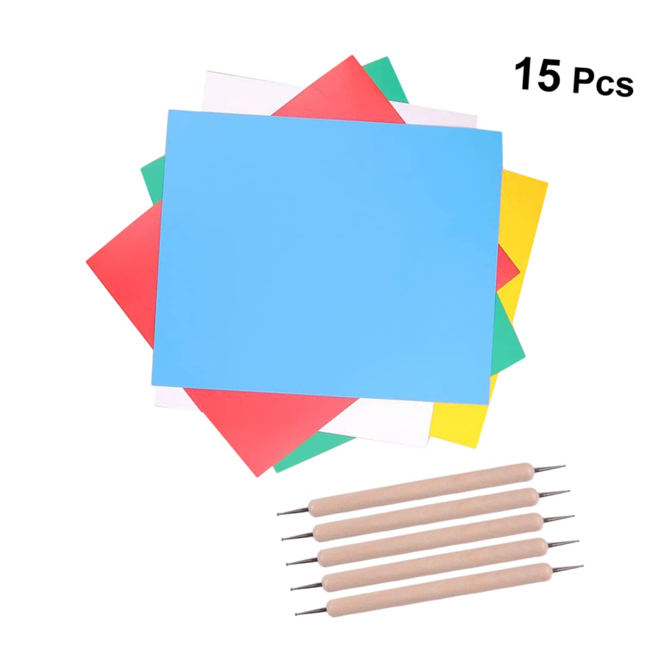 SHINEOFI 3 Juegos De Papel De Calco Multiusos Kit De Bordado De 5 Papel Carbón Para Tela Madera Reutilizable 10 Unidades X 3