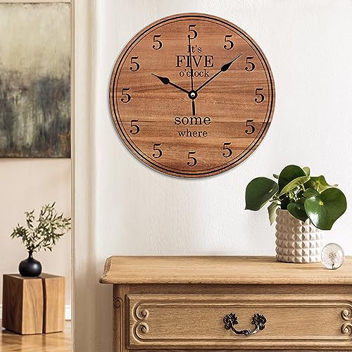 Reloj de Pared Analógico PVC 15x15 in Silencioso miniatura 5
