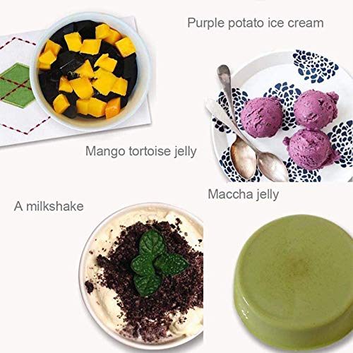 Automatische elektrische Mini-Eismaschine mit rutschfestem Boden, schnelle und einfache hausgemachte Eiscreme, gefrorener Joghurt, Dessert, Sorbet, Gelato-Maschine – Bild 5