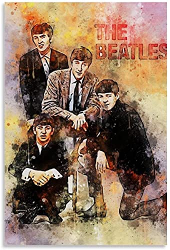 Peintures sur Toile 30x50cm sans Cadre The Beatles Picture Print Affiches de décoration de Chambre familiale Moderne - Les Beatles, Paul McCartney, John Lennon, RIngo Starr, George Harrison Peintures sur Toile 30x50cm sans Cadre The Beatles Picture Print Affiches de décoration de Chambre familiale Moderne