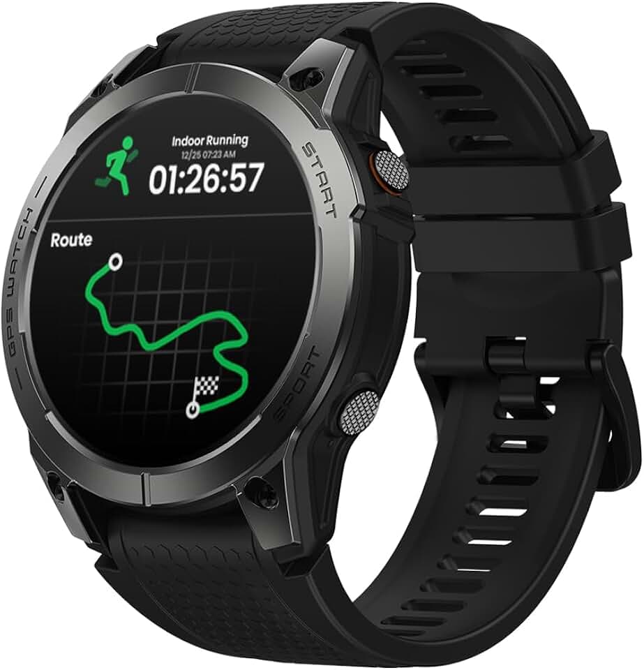 Zeblaze Smart Watch Stratos 3 Pro Relogio Inteligente Masculino Relógio Inteligente, GPS 100+, 5ATM a Prova d'Agua, Chamadas Bluetooth,Android Smart Watch for Android IOS