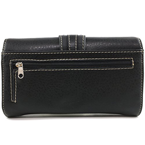 Justin West Gleaming Laser Cut Rhinestone Buckle Studded Concealed Carry Handbag Purse4