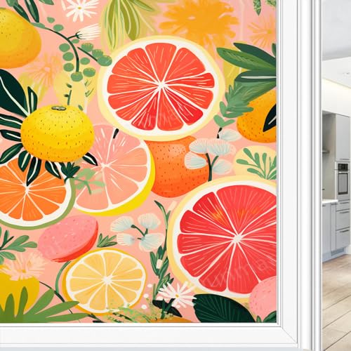 Vinilo decorativo con diseño de limones y naranjas 17.7x23.6 in miniatura 1