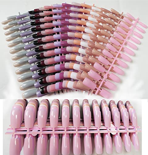 360Pc Medium Square Press On Nails Colored False Nails Straight Full Cover Acrylic Tips Manicure Diy Artificial Fake Fingernails 15 Colors For Women Girls #TOP4
